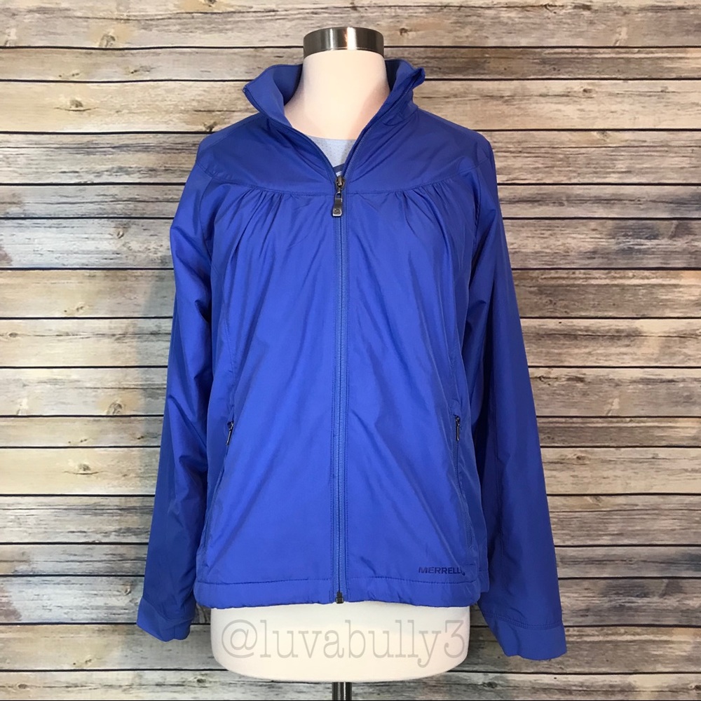 Merrell Rowena Weatherproof Jacket, Bermuda Blue, Size Med